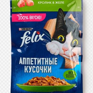 Феликс корм аппетитные кусочки Кролик в желе 75г 12512765