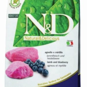Фармина НД ПРАЙМ КЭТ LAMB&BLUEBERRY Adult Корм д/взр. кошек (кратно 100г) Ягненок с черникой (4961)