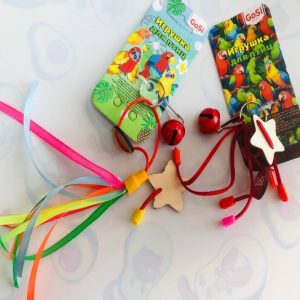 Игрушка для птиц "Шнурочки со звездочками" GoSi