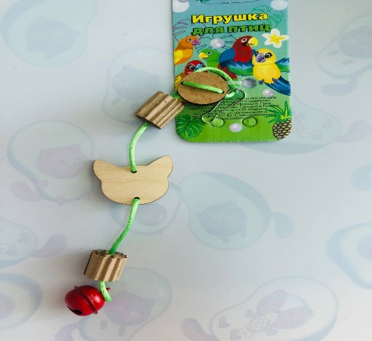 Игрушка для птиц "Мордашка с роликами" GoSi