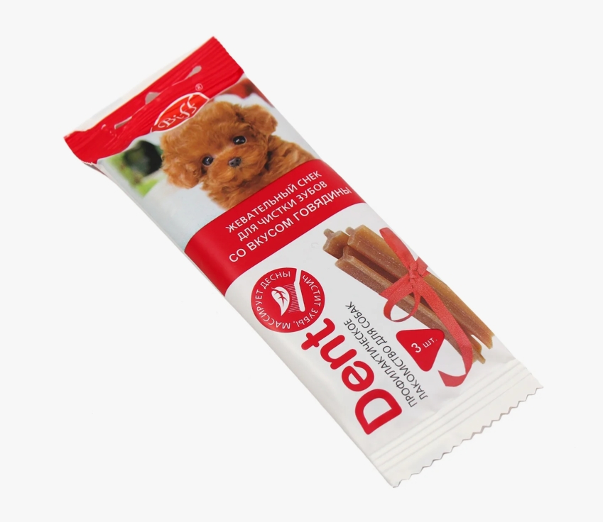 Жевательный снек DENT со вкусом говядины д/собак мини пород 20г