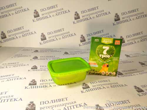 Травка Альпийские луга 7 трав для птиц 50г (лоток)