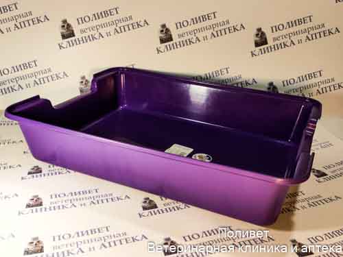 Туалет д/кошек глубокий б/сетки "Зооник" (390х290) 15122