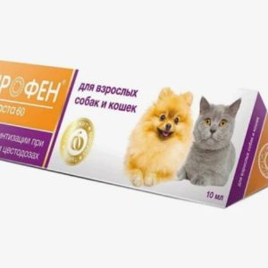 Дирофен паста 60 д/взрослых собак/кошек 10мл