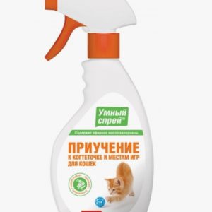 Умный Спрей Приучение к когтеточке и местам для игр кошек 200мл