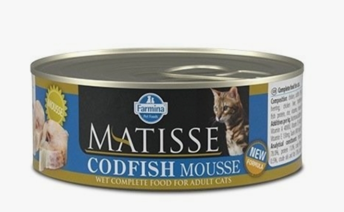 Фармина MATISSE CAT MOUSSE CODFISH Консервы для кошек мусс 300г Треска (5926)