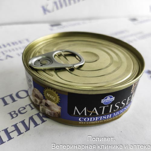 Фармина MATISSE CAT MOUSSE CODFISH Консервы для кошек мусс 85г Треска (2758)