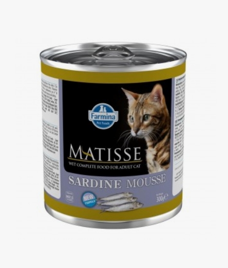 Фармина MATISSE CAT MOUSSE SARDINE Консервы для кошек мусс 300г Сардина (5919)