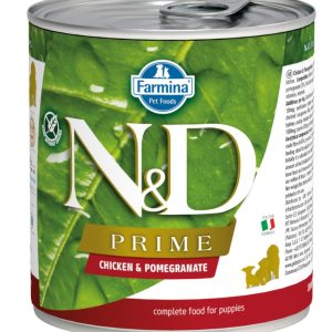 Фармина N&D DOG PRIME Puppy mini Консервы д/щенков 285г Курица с гранатом