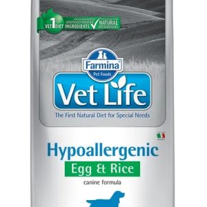 Фармина Vet Life HIPO Egg & Rice Корм для собак гипоаллергенный 2кг Яйцо с рисом (5272)