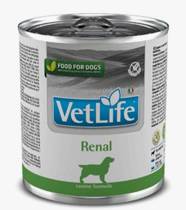 Фармина VET LIFE NATURAL DIET DOG RENAL Консервы для собак при заболеваниях почек 300г (2826)