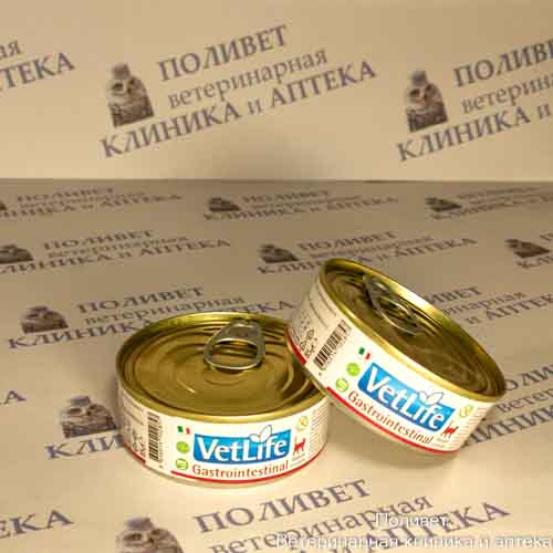 Фармина Вет Лайф Консервы д/кошек при заболеваниях ЖКТ 85г (2857)