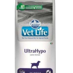 Фармина Vet Life ULTRAHYPO Корм для собак ультрагипоаллергенный 12кг с гидролизатом белка рыбы и рис