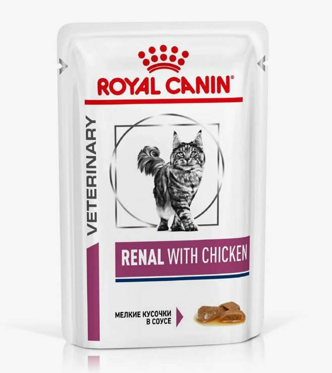 Royal Canin Renal влажный корм д/взр. кошек при почечной недостаточности 85г Курица