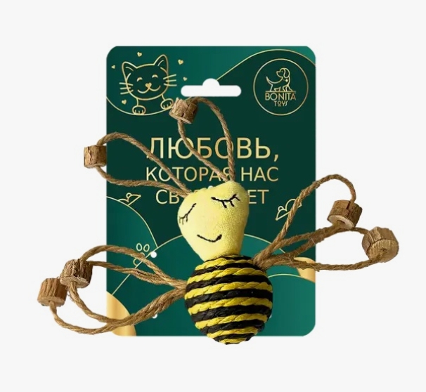 BONITAPET Игрушка для кошек "Пчелка" (BP02017)