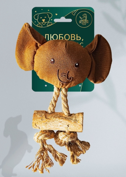 BONITAPET Игрушка для собак Cлоник-погрызухин 19*26см BP01008