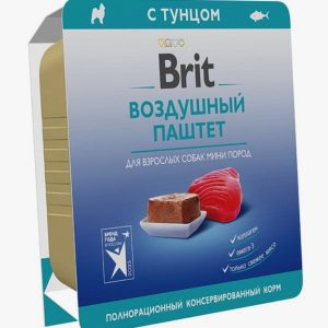 Brit Premium воздушный паштет д/взрослых собак мини пород Тунец 100г
