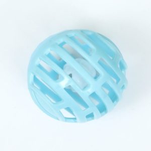 Шарик для кошек сетчатый  с бубенчиком, 4,5 см, голубой   9675549