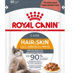 Royal Canin Hair&Skin Care корм влажный д/кошек с проблемной шерстью и чувствит. кожей 85г