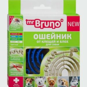 Mr. Bruno ошейник репеллентный д/собак 75см синий