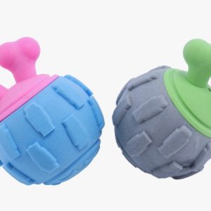 Игрушка-пищалка  д/собак НЛО 7.5х11см, микс