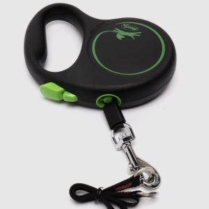 Поводок-рулетка Flexi Black Design tape S 5m 15 kg green