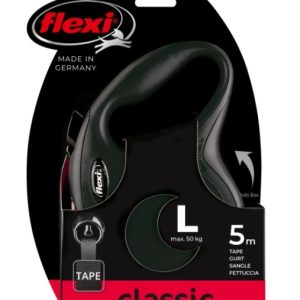 Поводок-рулетка Flexi New Classic tape L 5m 50 kg black
