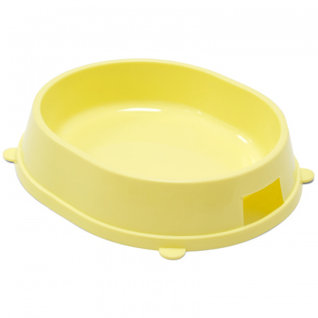 Миска пластиковая "Карамель", желтая, 0,2л, Gamma