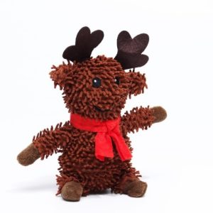Игрушка мягкая для собак "Олень" с пищалкой, 26 х 18 см   7883198