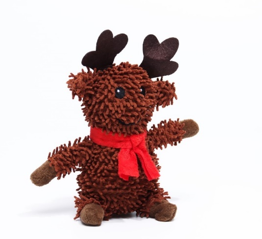 Игрушка мягкая для собак "Олень" с пищалкой, 26 х 18 см   7883198
