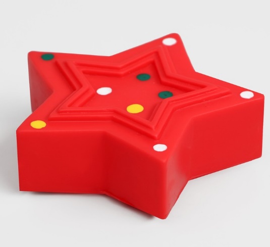 Игрушка пищащая "Звезда", виниловая, 8 х 8 см 7121464