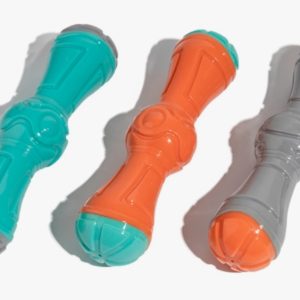 Игрушка-пищалка  д/собак Гантель 22х5см, микс