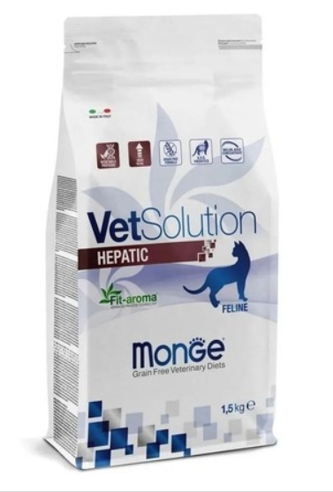 Monge VetSolution Cat Hepatic Гепатик для кошек при заболеваниях печени 1,5 кг