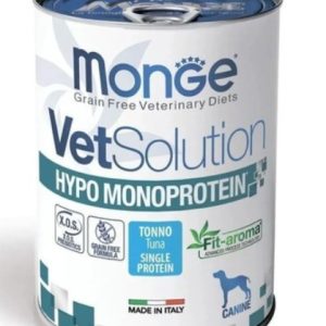 Monge VetSolution Dog Гипо монопротеин с тунцом для собак для сниж реакции пищ непереносимости 400г