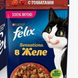 Феликс Sensations корм Говядина в желе с томатами 75г 12512745