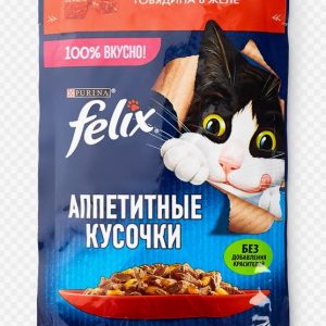 Феликс корм аппетитные кусочки Говядина в желе 75г 12512741