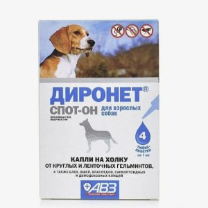 Диронет Спот-Он р-р д/наруж. применения д/собак пипетка x 1мл №4