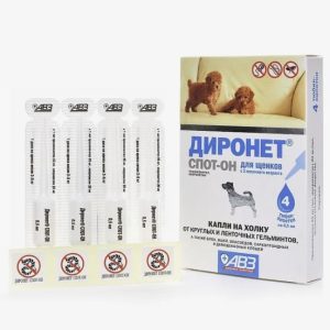 Диронет Спот-Он р-р д/наруж. применения д/щенков пипетка x 0,5мл №4