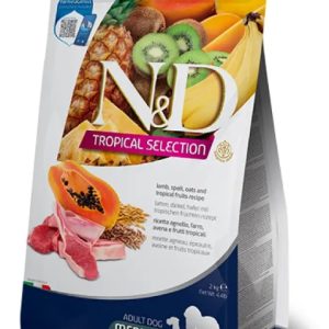 Фармина НД ДОГ Tropical Selection Корм д/взр. собак средн. и крупн. пород 10кг Ягненок и тропич. фру