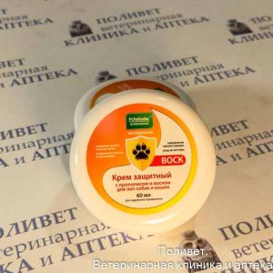 Крем защитный с прополисом и воском д/лап собак и кошек 60мл