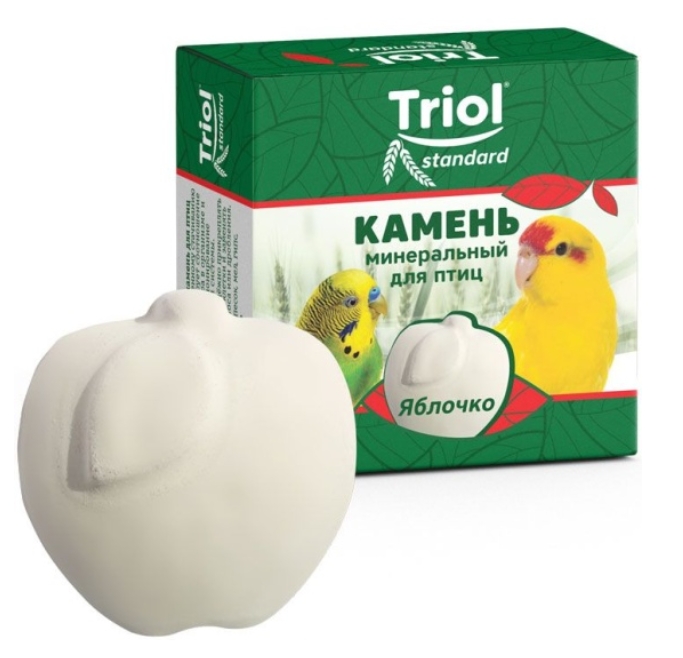 Triol Standard камень минеральный д/птиц Яблочко