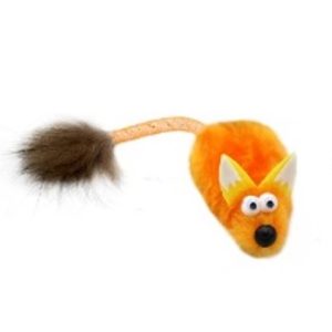 sh-07372 GoSi Игрушка для Кошек "Лисичка-пищалка" Оранжевая  Еврослот
