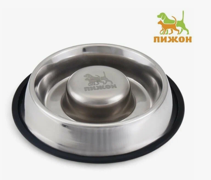 Миска "Медленное кормление" на нескользящей основе, 950 мл   9937339