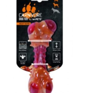 Игрушка для собак Карнивор кость, вкус бекона, красная 13.5 x 5.7 x 4.9 см MPets 10661599