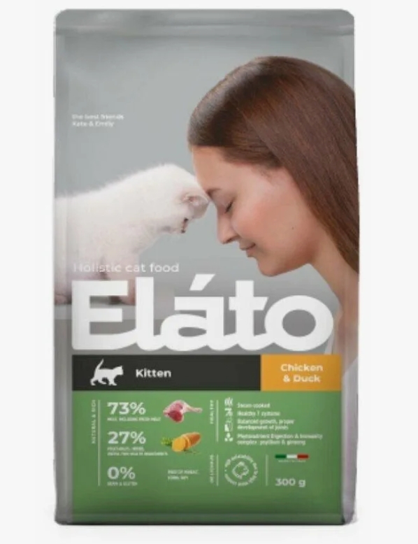 Elato Holistic корм д/котят 300г Курица и утка (Kitten Chicken & Duck)