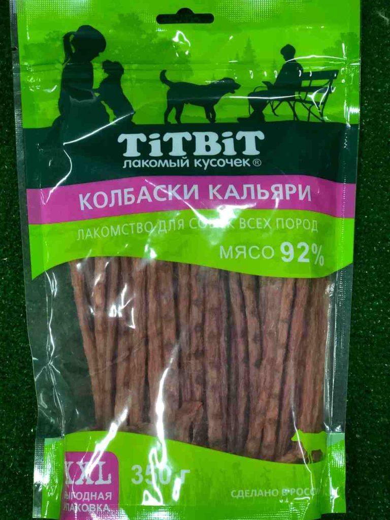 Titbit Колбаса Кальяри д/собак всех пород 350г XXL