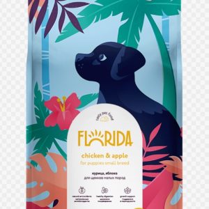 Сухой корм для щенков малых пород с курицей и яблоком, Small Puppy Chicken, 3кг FLORIDA