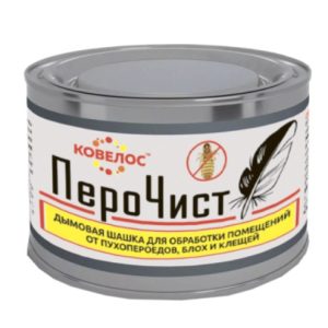 ПероЧист средство д/борьбы с пухоедами, блохами и клещами у птиц шашка
