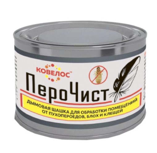 ПероЧист средство д/борьбы с пухоедами, блохами и клещами у птиц шашка