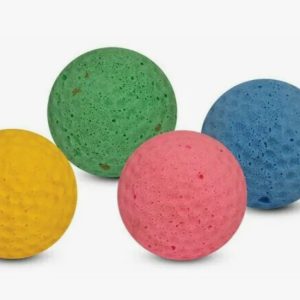 2142 Игрушка виниловая "Мяч для гольфа" 7,3см VT1032 пищащая